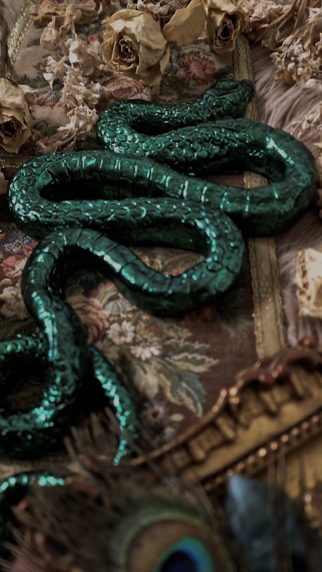 Snake: Peacock Green