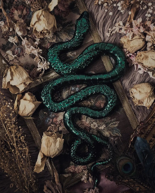 Snake: Peacock Green